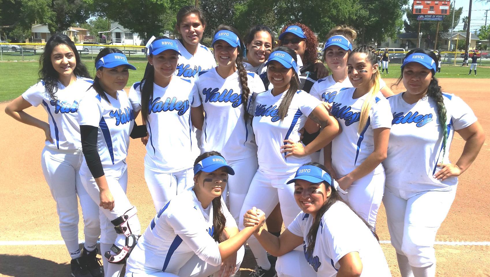 SBVC Softball struggles in mercy Sophomore Day loss to the Vikings, 13-3