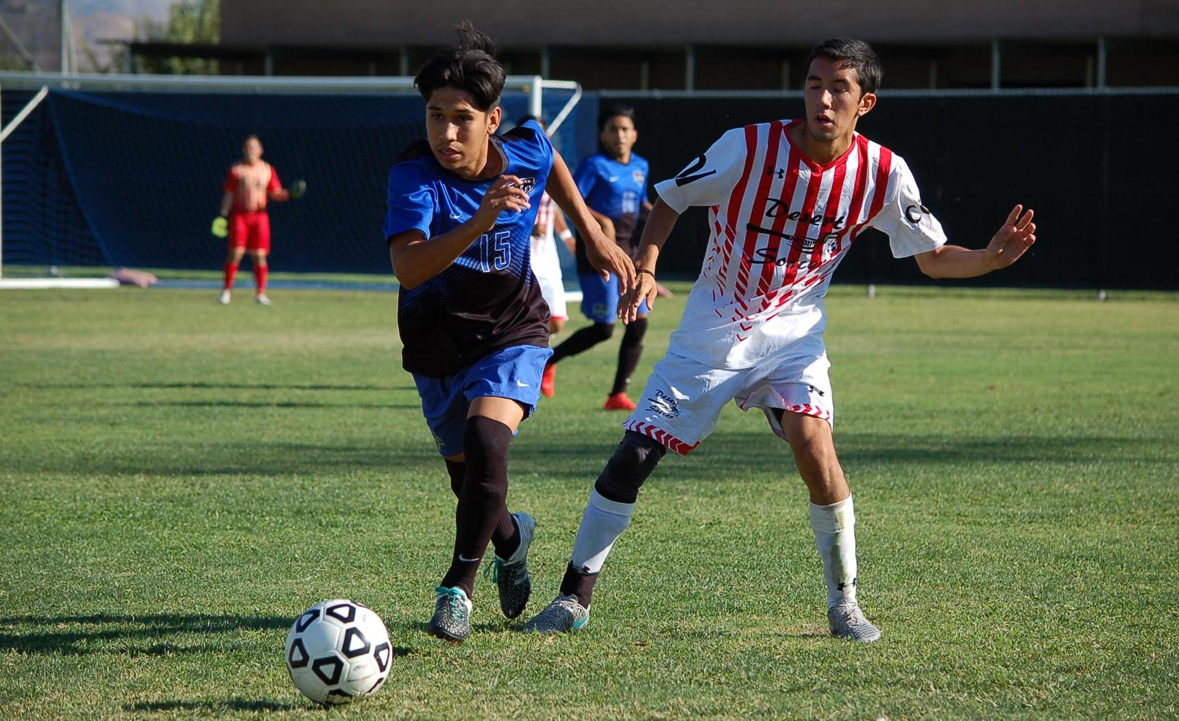 SBVC Men’s Soccer breaks out of home game funk, dispatches the Roadrunners, 2-1